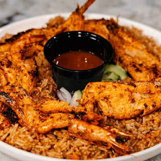 Fried Shrimp Rice Platter
